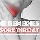 does shower help sore throat