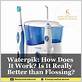 does waterpik replace flossing