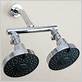 dual shower head system for couples