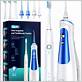 electric toothbrush flosser combination