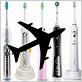 electric toothbrush on plane jetstar