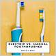 electric toothbrush v manual