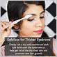 exfoliate eyebrows with toothbrush