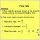 flowrate or flow rate