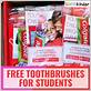 free toothbrushes for schools