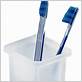 frosted glass toothbrush holder