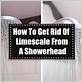 get rid of limescale shower head