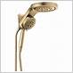 gold shower head with handheld