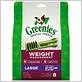 greenies weight management dental chews large size