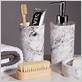 grey marble toothbrush holder