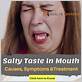 gum disease salty taste