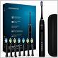 hanasco sonic electric toothbrush black