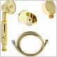 hand held shower head gold