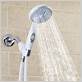 hand held shower head with shut off and long hose