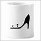 high heel toothbrush holder