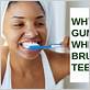 hit gum with toothbrush hurts