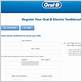 how do i register my oral-b electric toothbrush coupon code