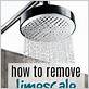 how do you remove limescale from a shower head