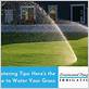 how far can water travel through grass to irrigate