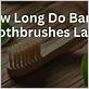 how long does a bamboo toothbrush last