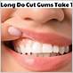 how long does cut gums take to heal