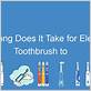 how long does it take to make a toothbrush