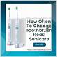 how often do you replace sonicare toothbrush head