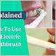 how to brush using electric toothbrush