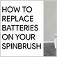 how to change batteries in a spinbrush toothbrush