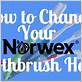 how to change norwex toothbrush head