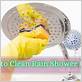 how to clean a rain shower head