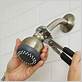 how to clean chrome shower head