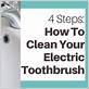 how to clean grime off electric toothbrush