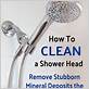 how to clean mineral deposits from shower head