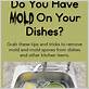 how to clean mold off dishes