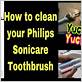 how to clean philips sonicare toothbrush