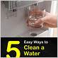 how to clean water dispenser with vinegar