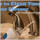 how to clean water flosser