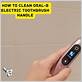 how to clean your electric toothbrush handle