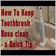 how to disinfect an electric toothbrush