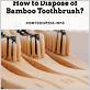 how to dispose of bamboo toothbrush