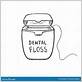 how to draw dental floss