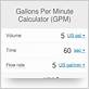 how to find gallons per minute
