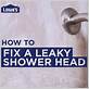 how to fix a shower head