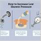 how to fix low pressure shower