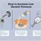 how to fix low shower pressure
