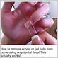 how to get fake nails off with dental floss