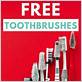 how to get free toothbrushes
