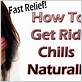 how to get rid of chills from cold