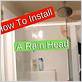 how to install rain shower head